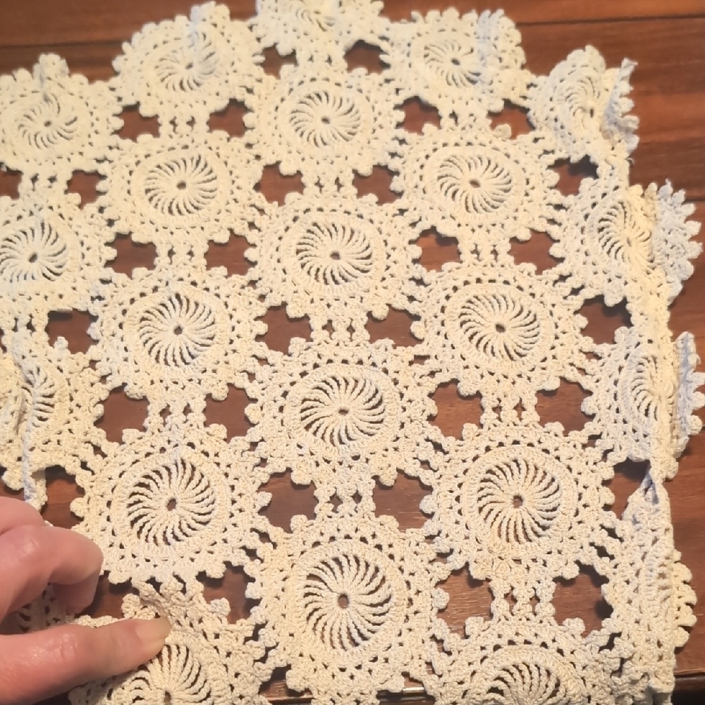 Handmade Crochet Doily - Picture 2 of 4